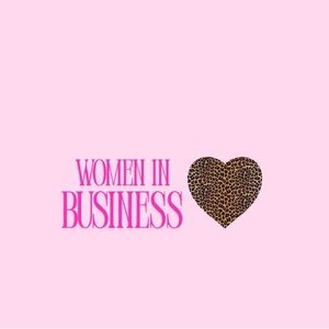 Pink 'Women in Business' Graphic Tee